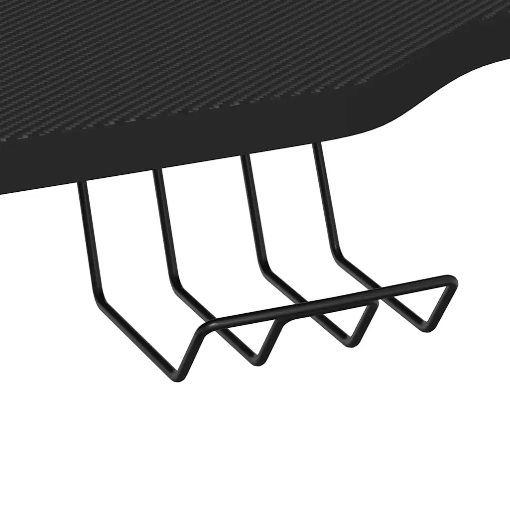 Scrivania | Tavolo da Ufficio da Gaming con Gambe a K Nera 90x60x75 cm