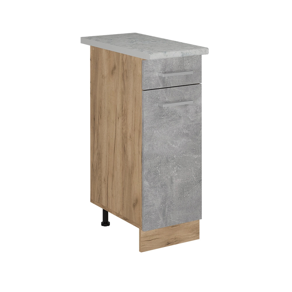 Vicco Mobiletto base per cucina Calcestruzzo 30 cm PL Marmo
