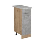 Vicco Mobiletto base per cucina Calcestruzzo 30 cm PL Marmo