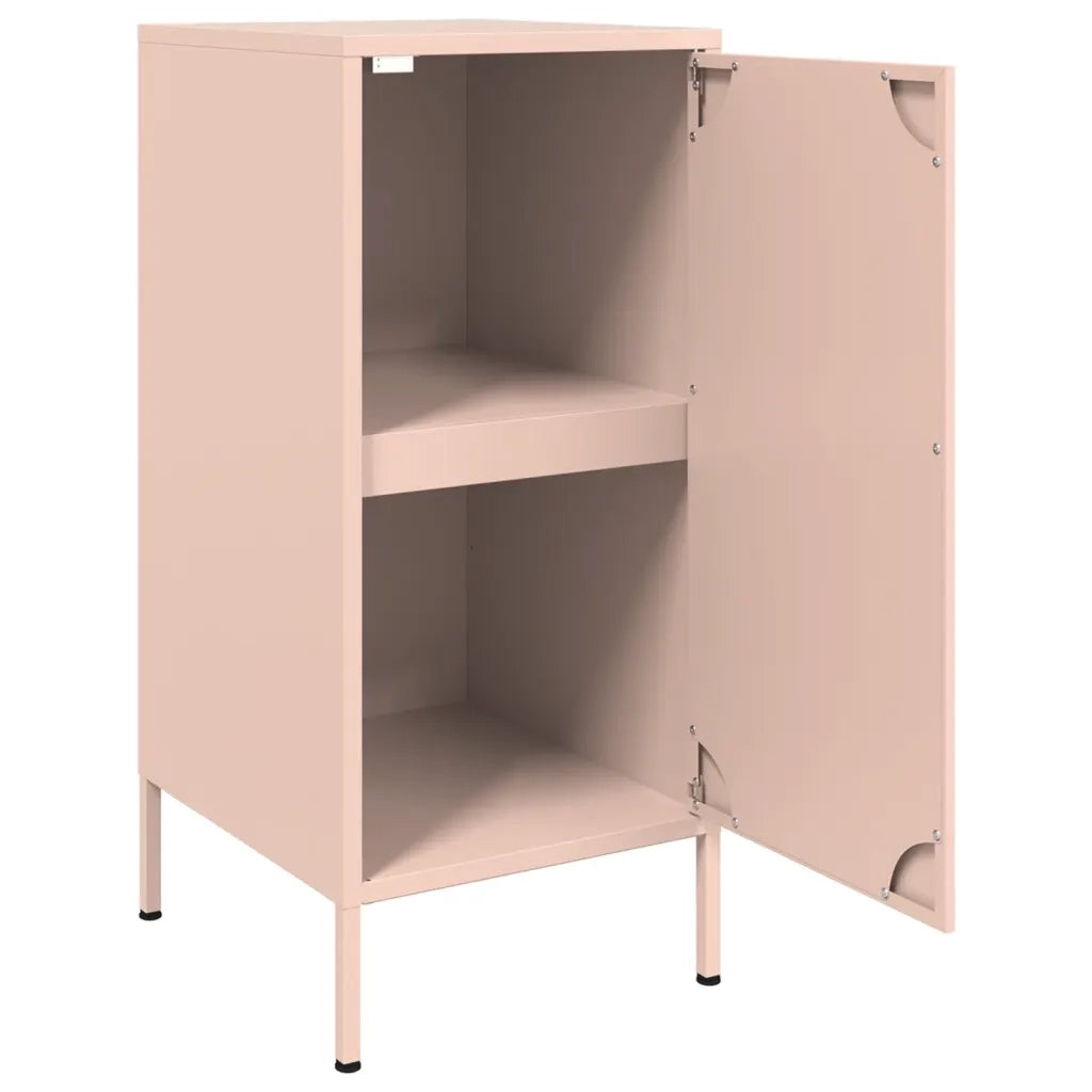 vidaXL Credenza Rosa 36x39x79 cm in Acciaio
