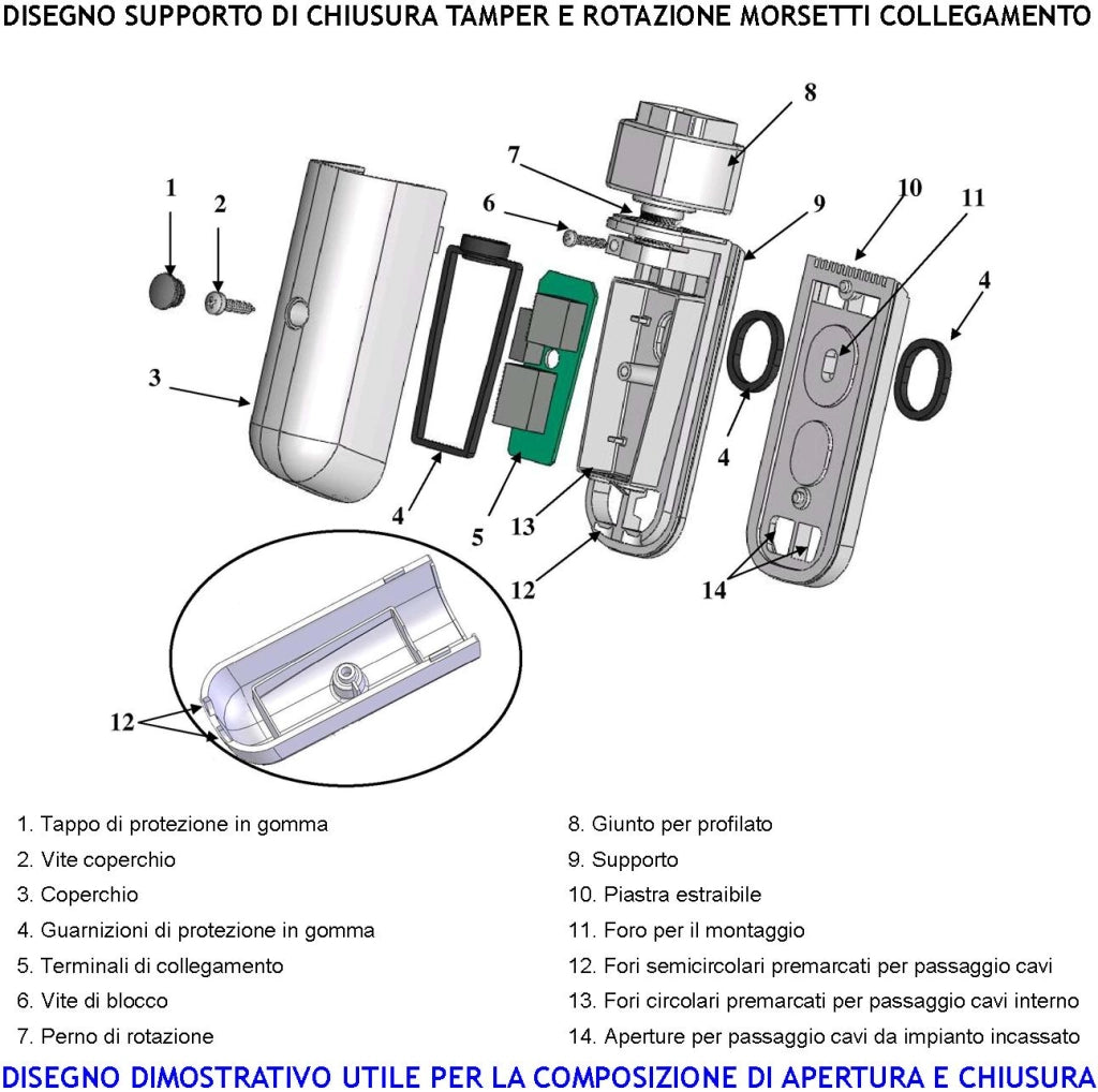 Barriera Infrarossi Attivi 8 Multifasci Segnala Allarme Intruso Rispetto a Quanti Fasci Interrotti Programmati Relè Libero Tamper Esclusione Led e Cicalino Alimentazione 12 V Misure H1520XL30XP30 mm