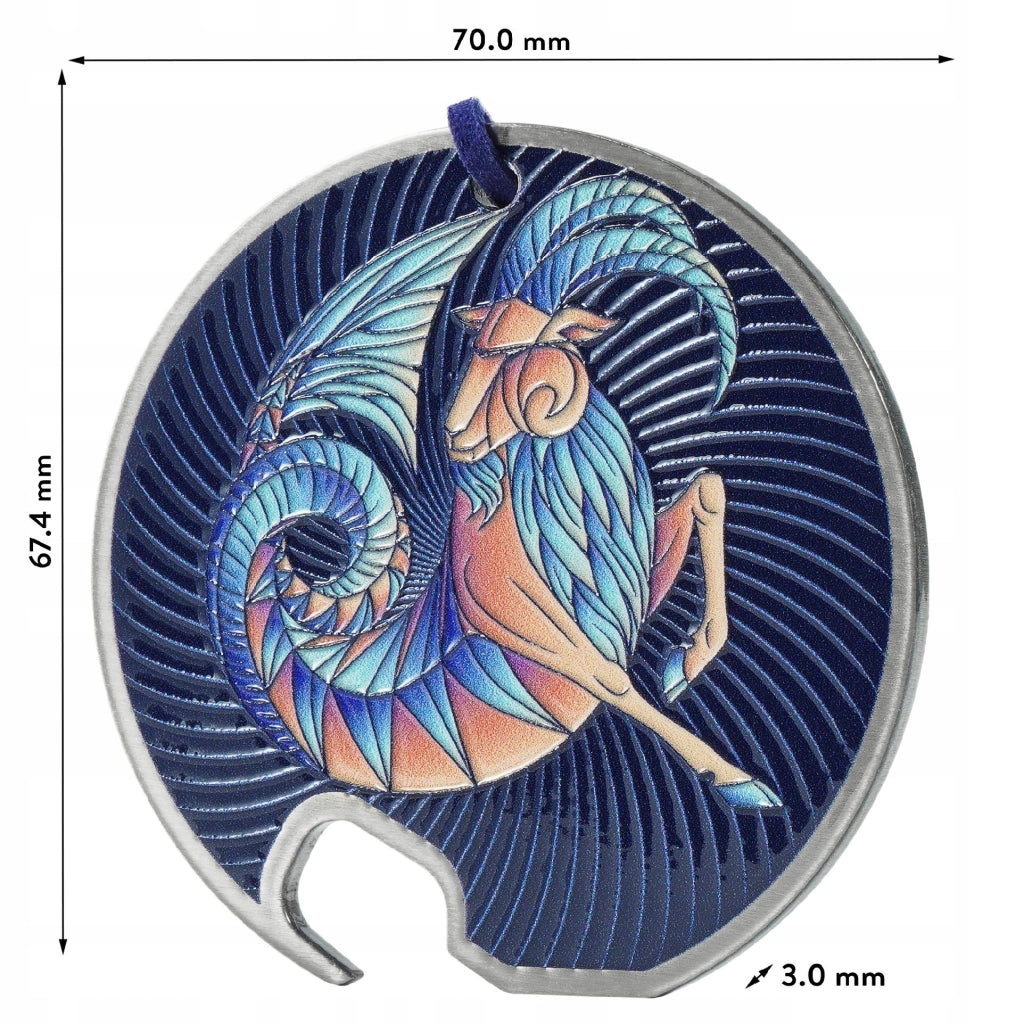 Apribottiglie in metallo KADAX, regalo con segno zodiacale Capricorno, resistente