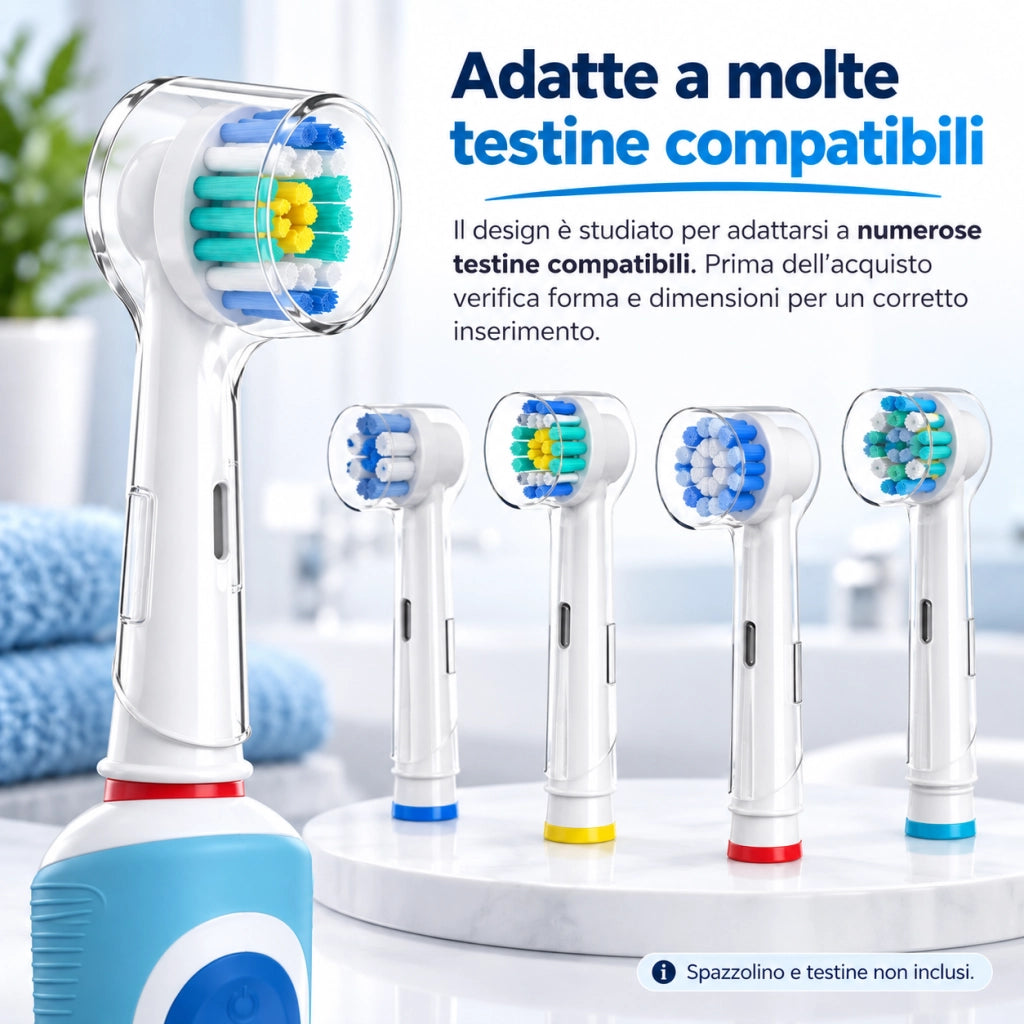 4 Copri Testine Spazzolino Elettrico – Custodie Antipolvere 02859