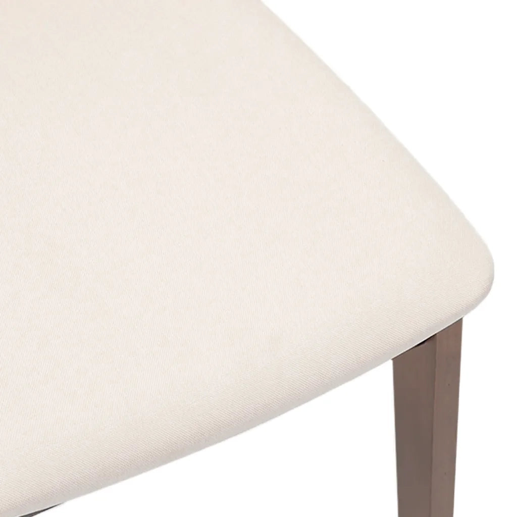 Sedie da Pranzo con Cuscini 2pz Marrone Legno Massello di Hevea