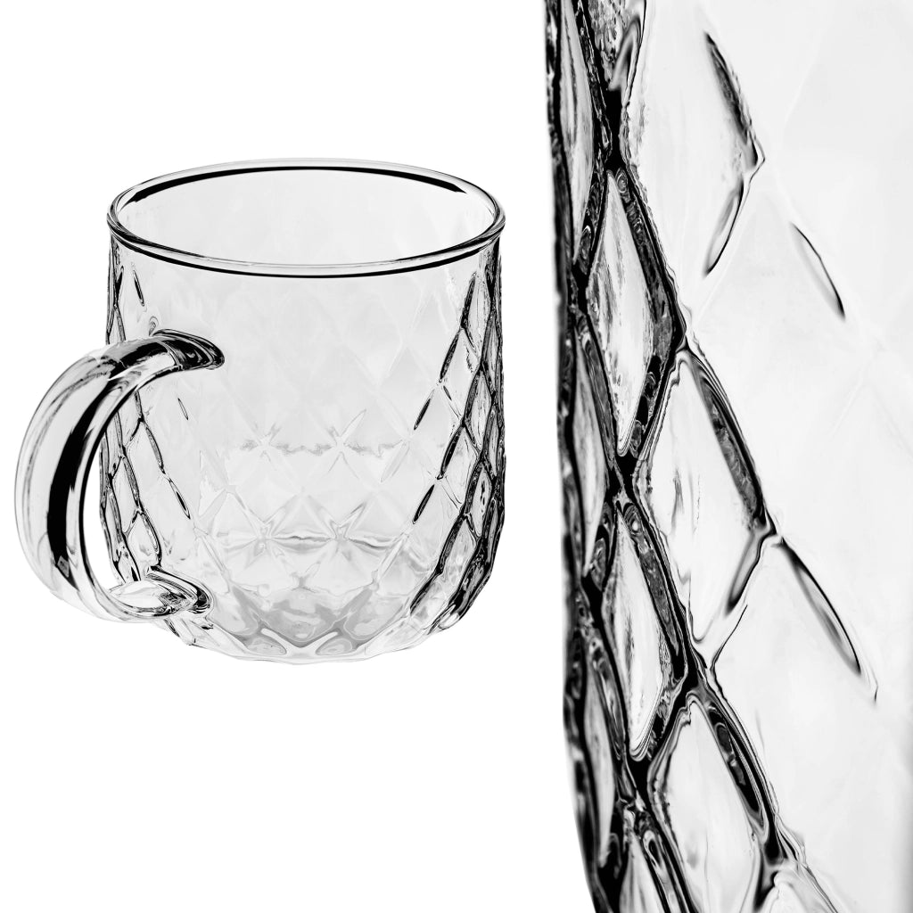 Set di 2 bicchieri da tè KADAX con manico per caffè, 350 ml.