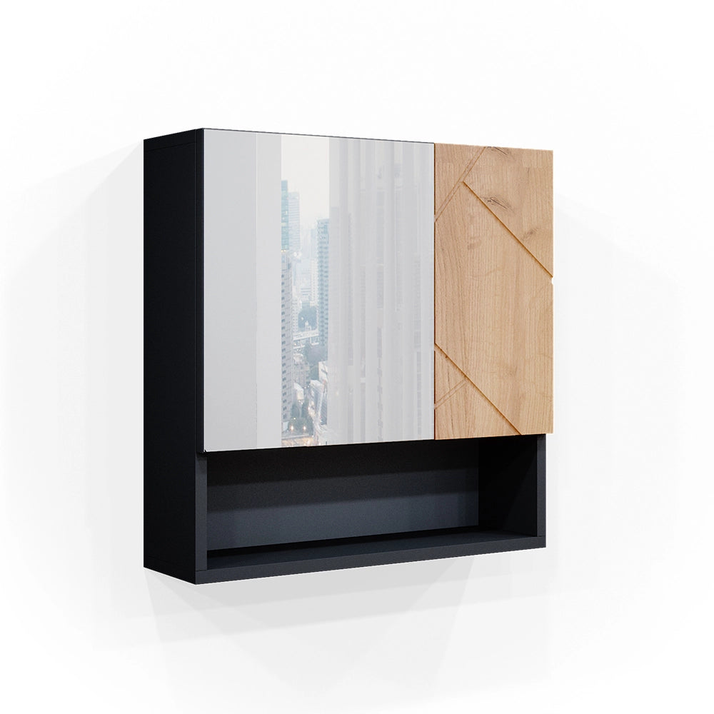 Vicco Specchio contenitore bagno Quercia dorata/antracite 54 x 55 cm
