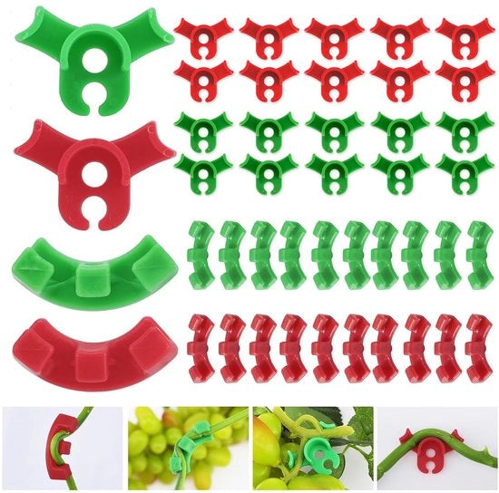 Buigclips per Piante 120 Stuks - Allen per Piante - Allen per Piante per Piante Bassa - Disegno Spaziale - Prodotto in Plastica - Adatto per Principianti - Allen per Piante