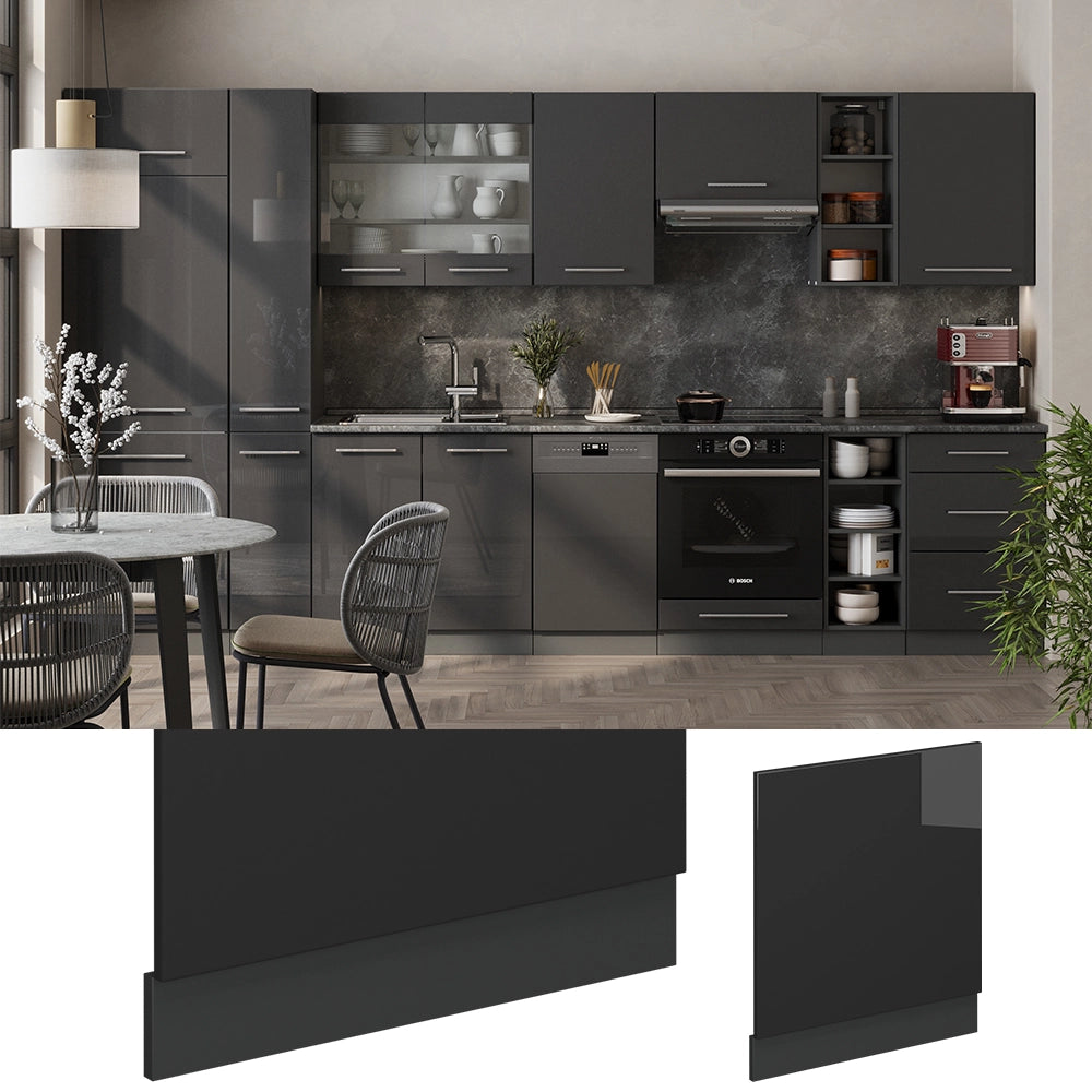 Vicco Pannello frontale Antracite lucido 60 cm , PL Marmo