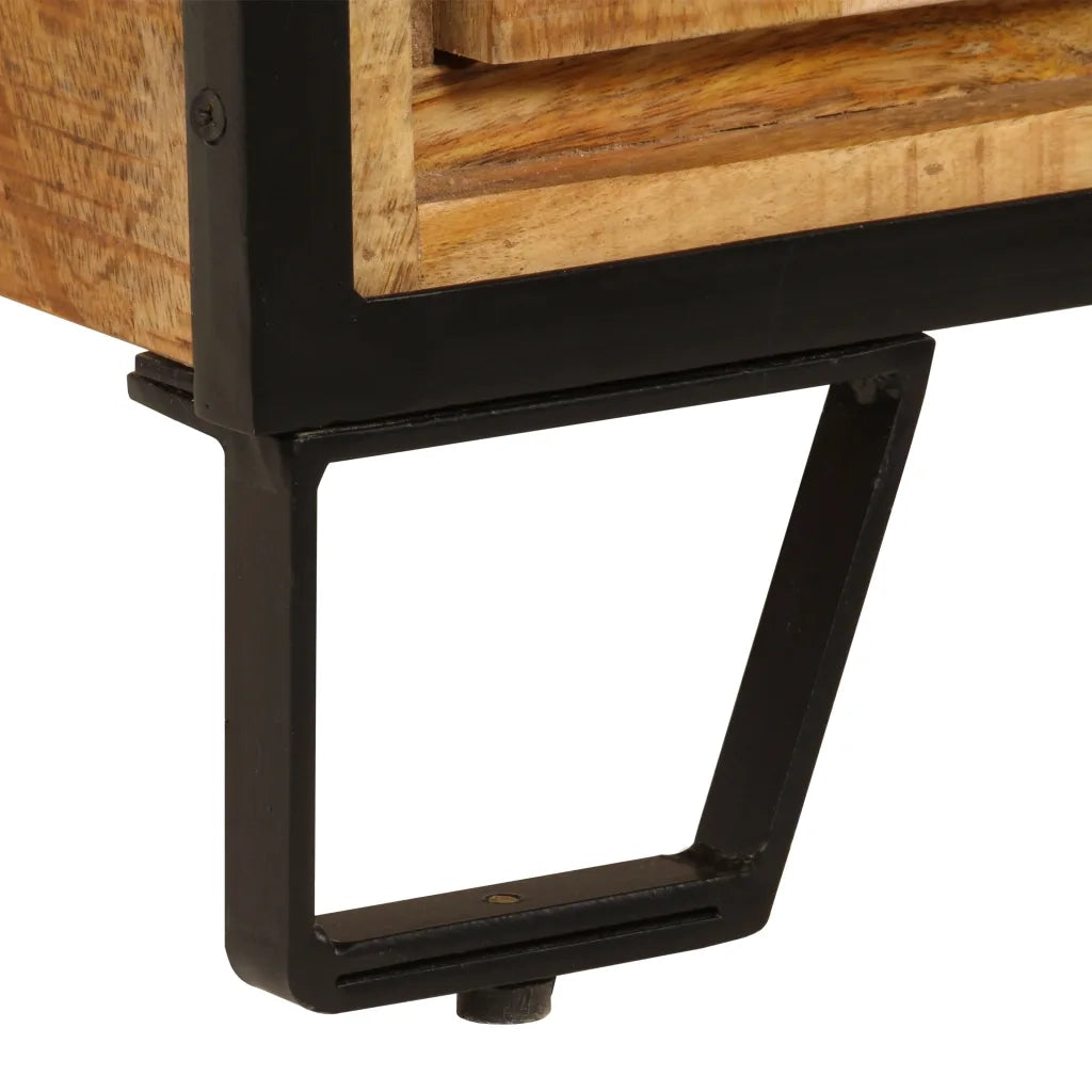 Mobile Porta TV con Cassetti 120x30x40 cm Legno Massello Mango 247343