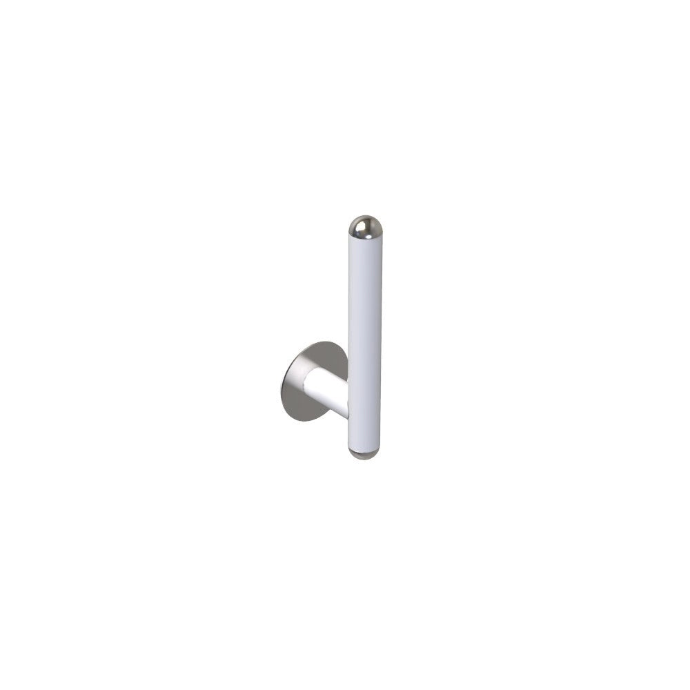 Porta rotolo serie giotto inox bianco opaco