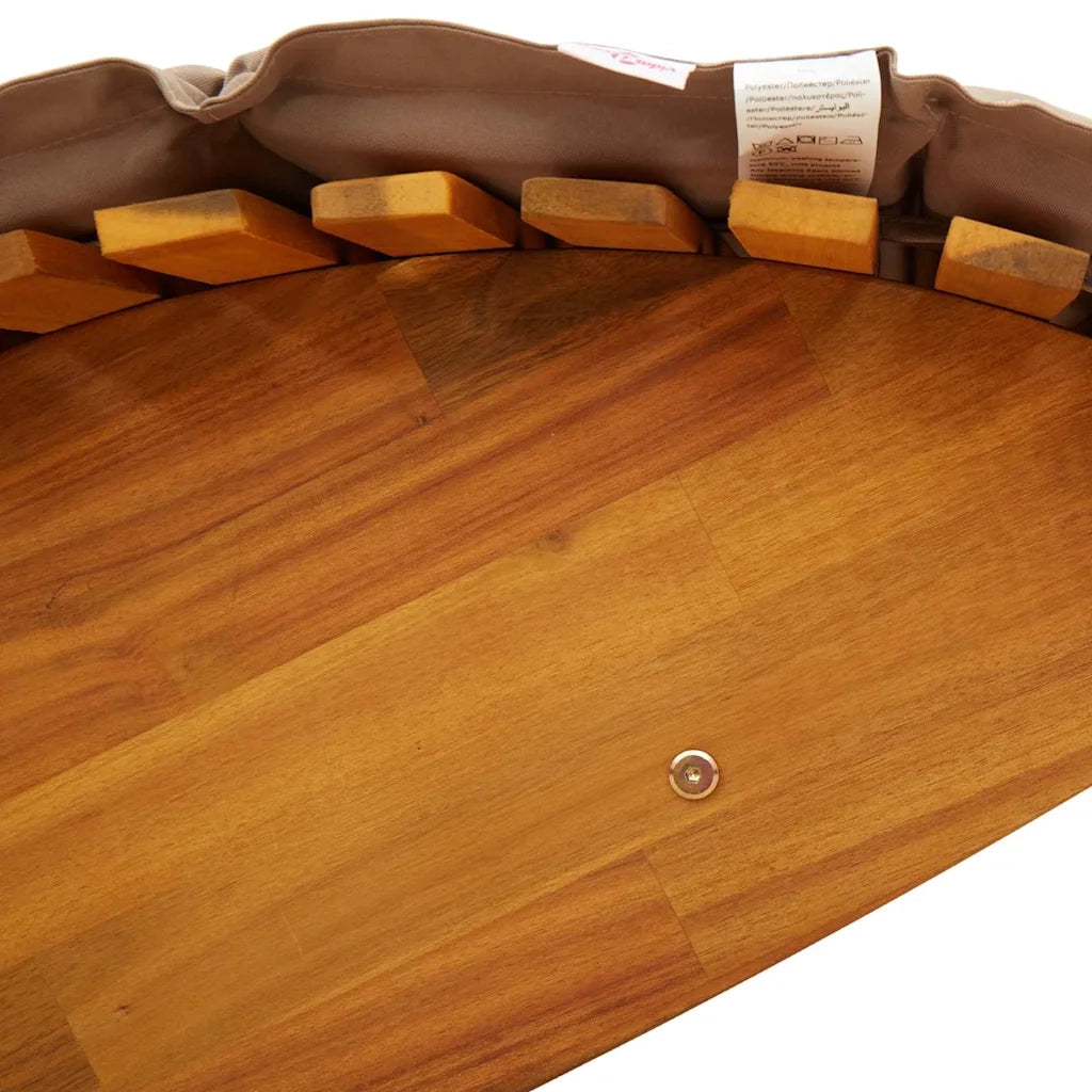 Lettino da sole 2 pcs Marrone Legno di Acacia Massello 3329137
