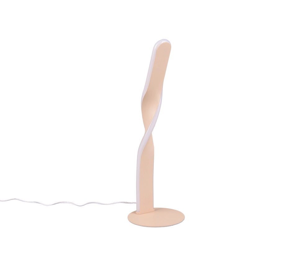 Lampada da tavolo LED, metallo, bianco, H 41 cm, Ginko