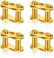 Connettori a gomito in lega di rame dorata - Catena di collegamento - Sostituzione per 50cc/70cc/90cc/110cc/125cc - 4 pezzi - Adatto per ATV/Dirt Bike - Regolazione manuale