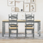 Set da Pranzo 5 pz PANAMA Grigio in Legno Massello di Pino 3345210