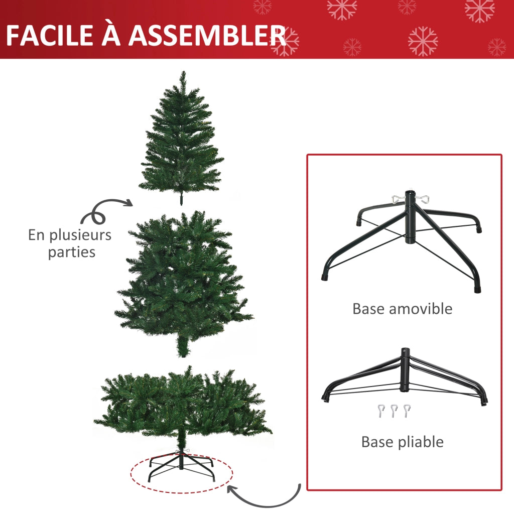 Albero di Natale Artificiale 240 cm ¨C zephmum ¨C Verde 1499 Rami Realismo Nordmann