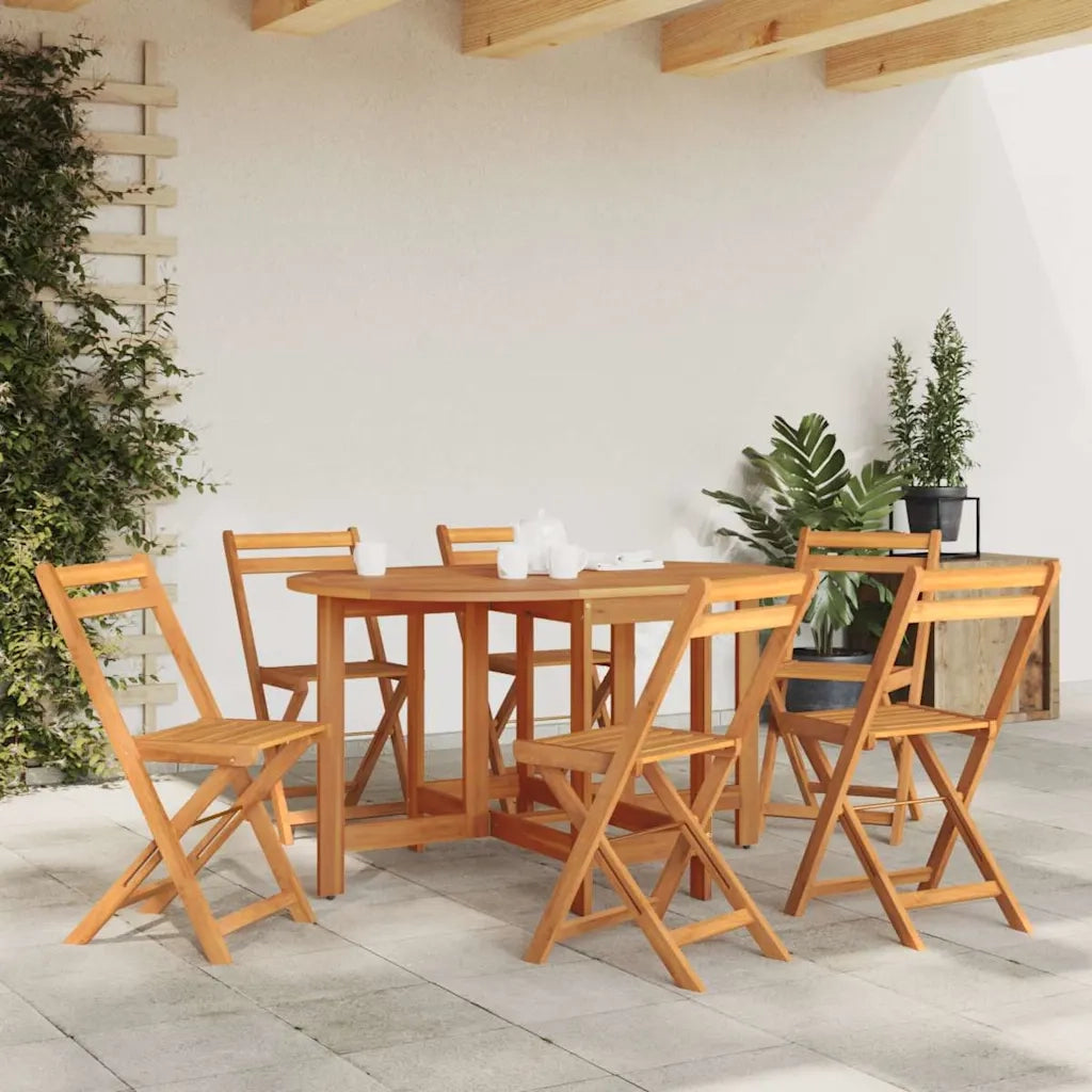 Tavolo da Giardino 130x90x72 cm in Legno Massello di Acacia