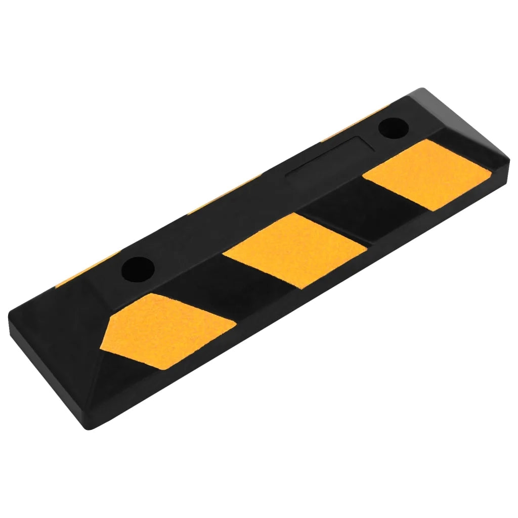 Delimitatori di Parcheggio Riflettenti 2 pz 56x15x10cm in Gomma 150982