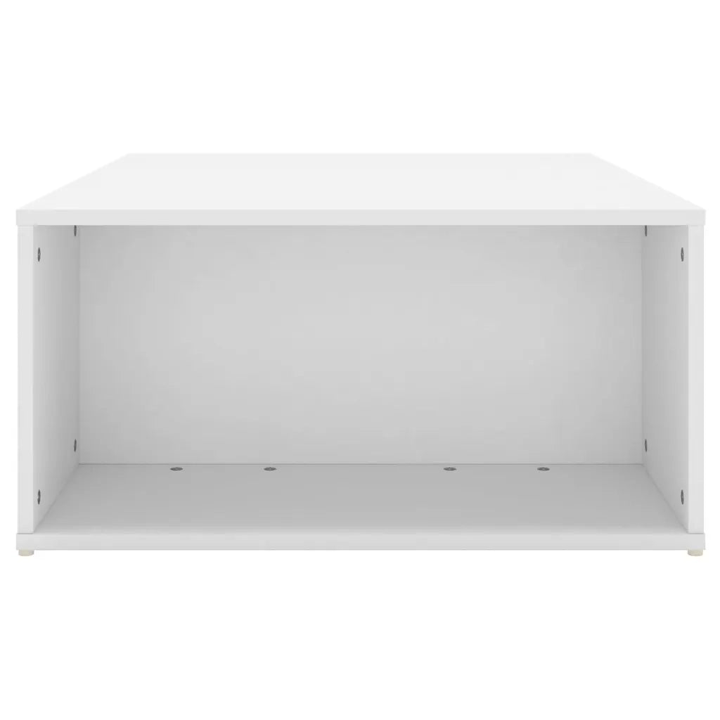 Tavolino da Salotto Bianco 90x67x33 cm in Legno Multistrato 806903