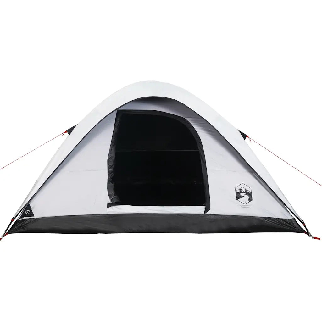 Tenda Familiare a Cupola 6 Persone-Tenda da campeggio Bianca Tessuto Impermeabile 374732