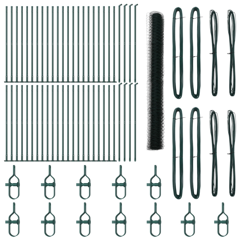 Recinzione Esagonale  Verde 1.4x100 m Acciaio