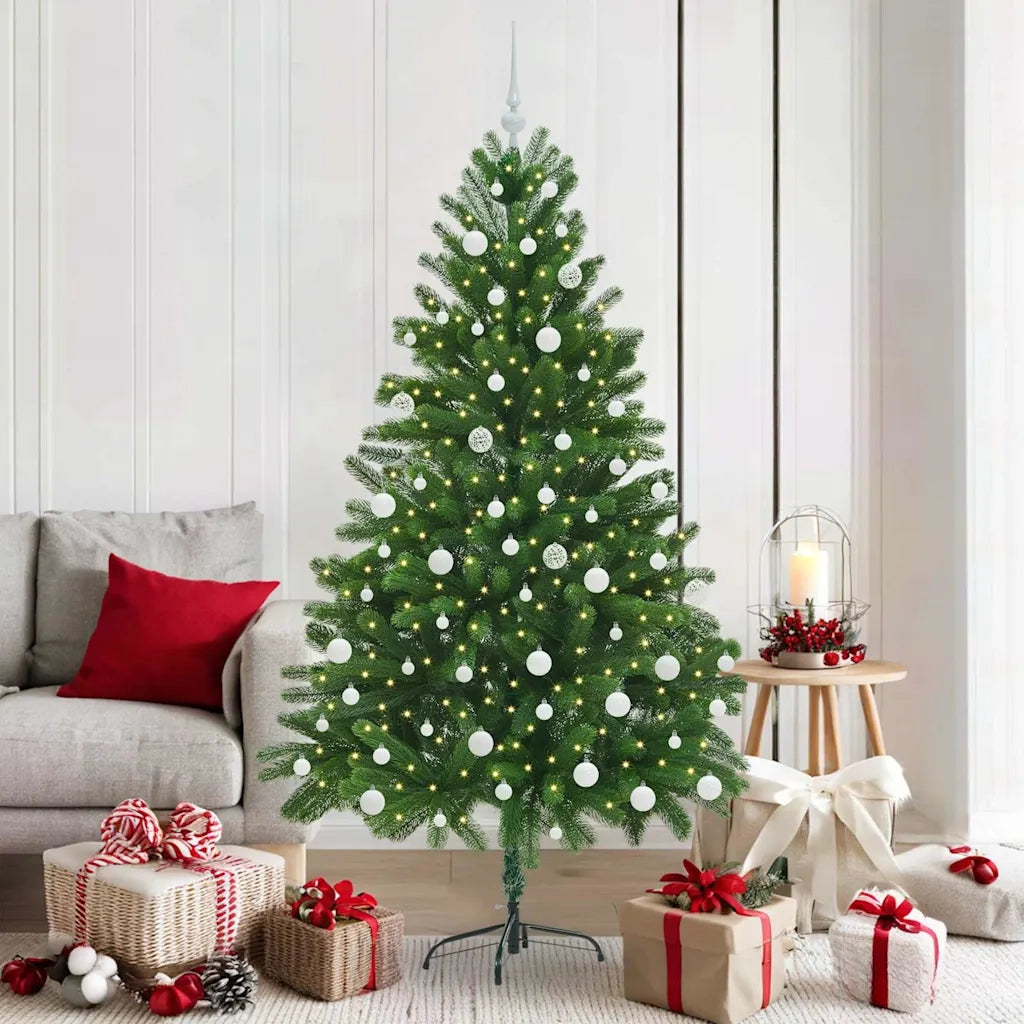 Albero di Natale con 300 LED con supporto Verde 180 cm PE