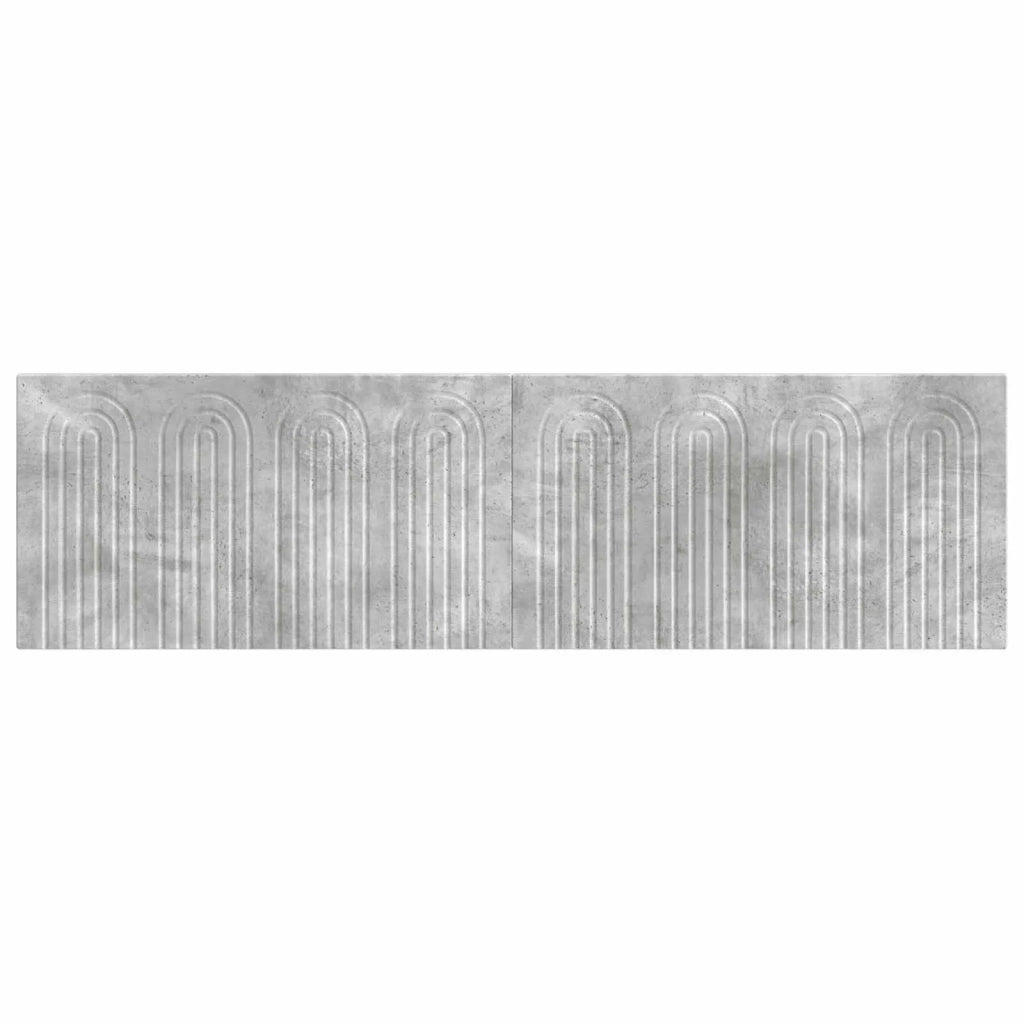 Testiera da Muro ALKMAAR Grigio Cemento Legno ingegnerizzato 896278