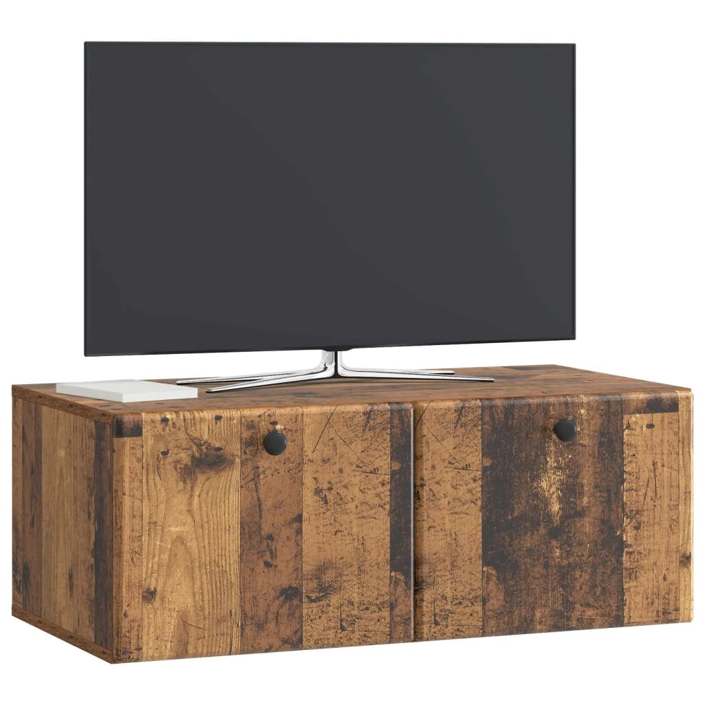 Mobile Porta TV da Muro 78,5 x 41 x 30 cm Legno antico 899203