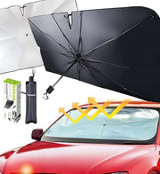 Parasole per Auto Zonnetenda 125x65cm - Protezione UV - Isolamento Termico - Ripiegabile - Adatto per la maggior parte dei Modelli di Veicoli Zonizzazione auto