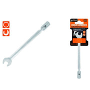 Trade Shop - Chiave Combinata 8 Mm Fissa E A Bussola Poligonale Con Snodo Cromo Vanadio 97556 -