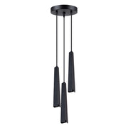 Lampada a sospensione tubi tripli nera REFLEX 3xG9