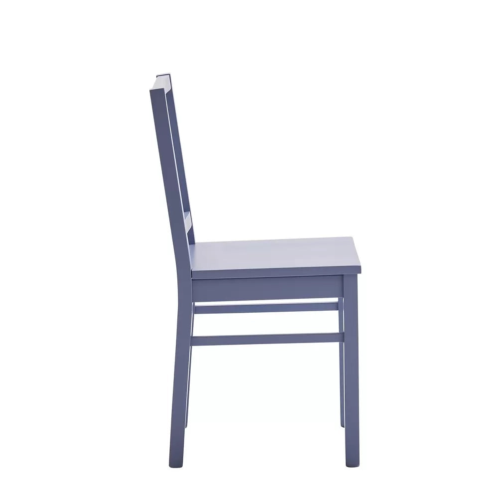 Set 2 sedie legno shabby blu seduta legno l.43 h.87 p.48 - Mobili 2G