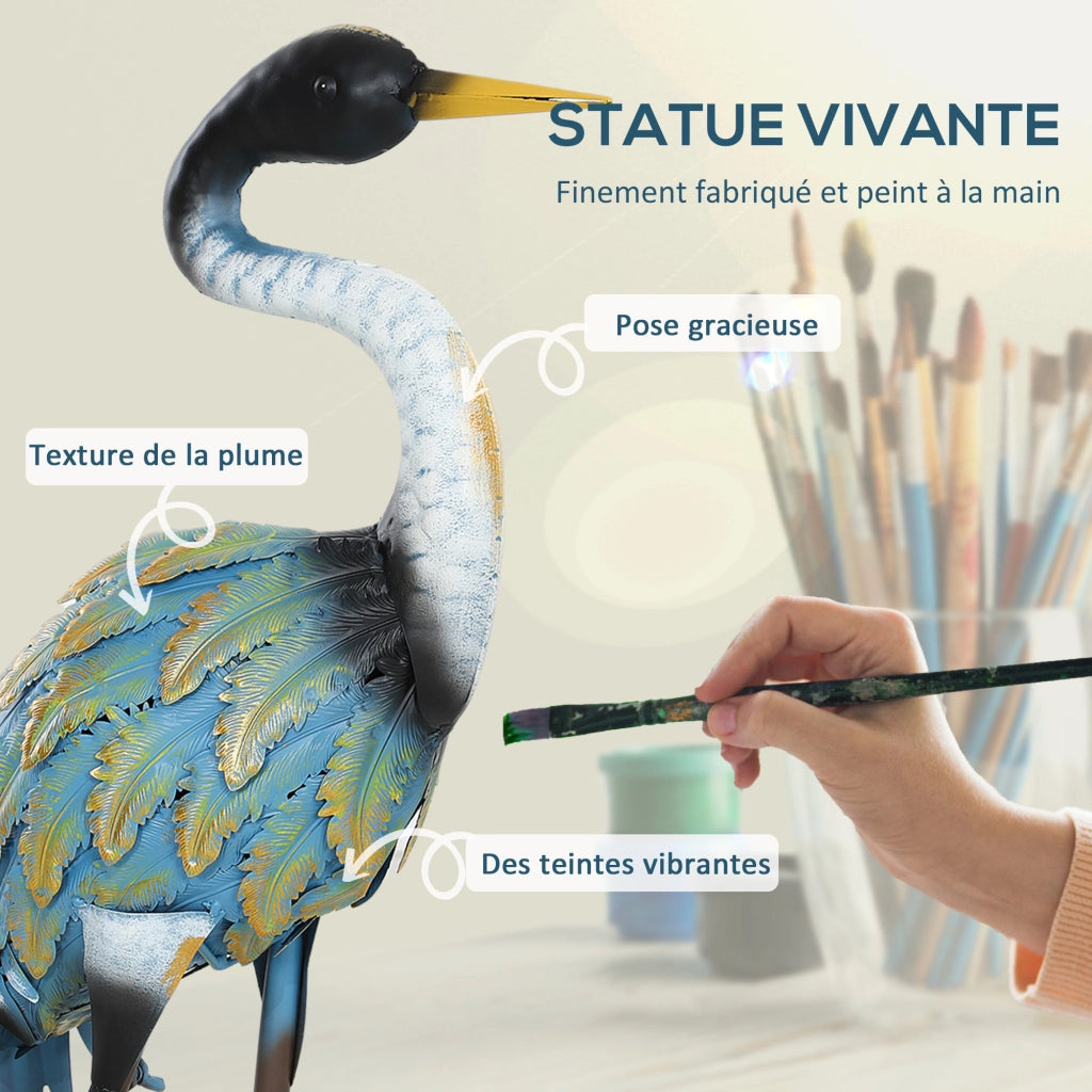 Statua giardino esterno ¨C zephmum ¨C 63 cm multicolore metallo