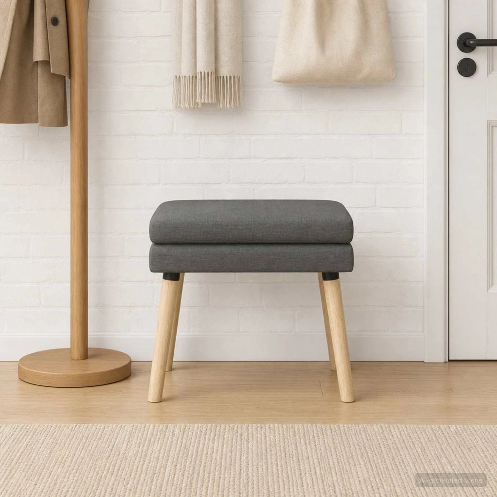 Panchina a doppio strato Grigio Scuro 60 x 40 x 46 cm Tessuto 42038418