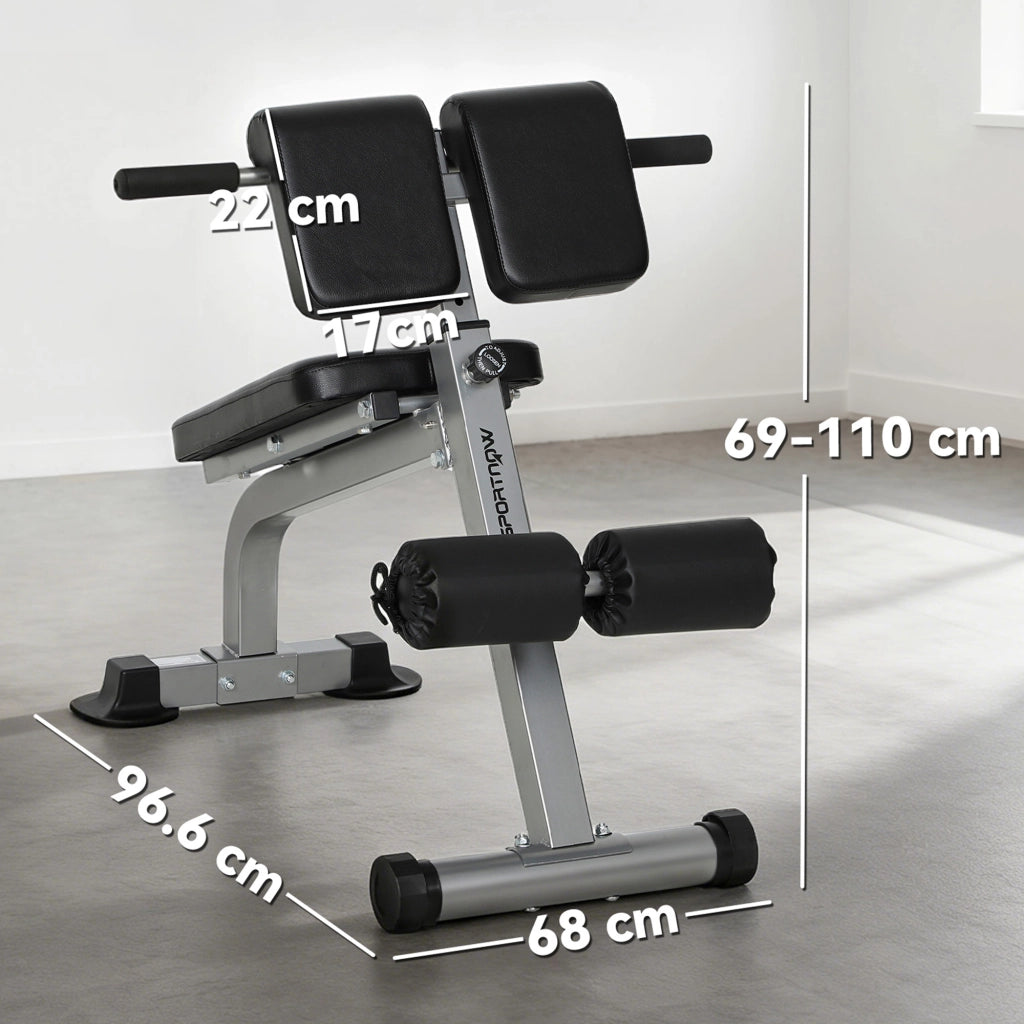 Panca Regolabile e Pieghevole ¨C zephmum ¨C Argento, 150 kg