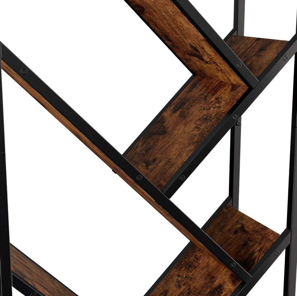 Scaffale ad albero 80×35×160 cm in MDF e acciaio