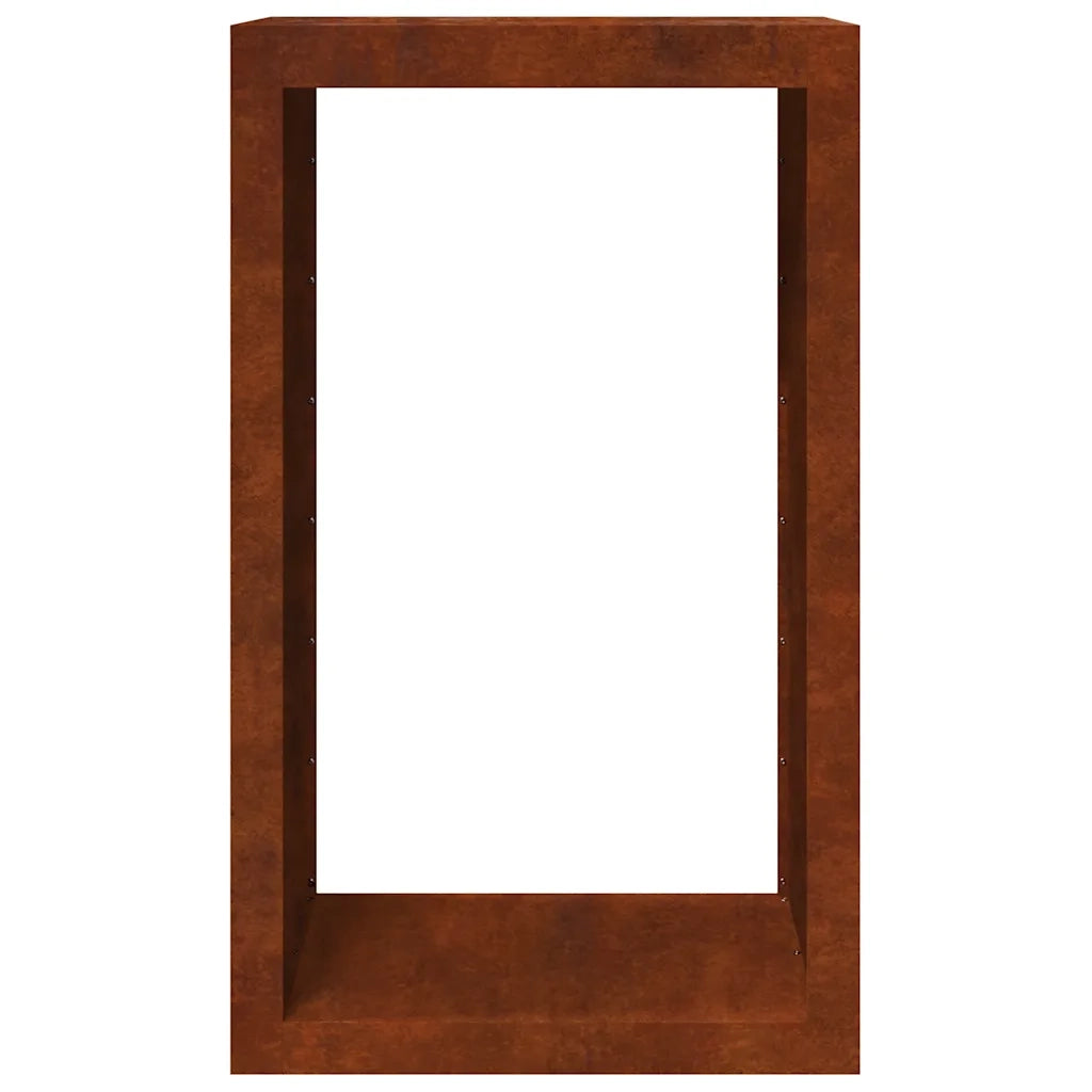 Rack per Legna da Ardere 60x40x100 cm in Acciaio Corten CFW7611642