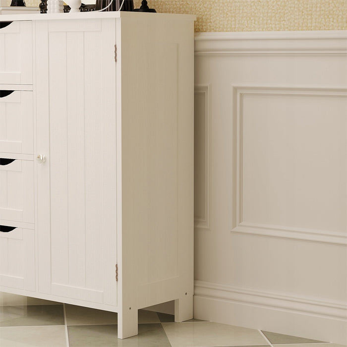 ARMADIO SCAFFALE COMÒ BAGNO INGRESSO 3 CASSETTI BIANCO ALTEZZA 80 CM