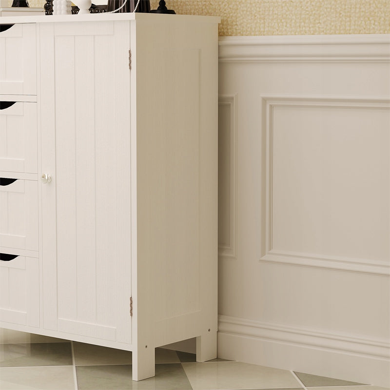 ARMADIO SCAFFALE COMÒ BAGNO INGRESSO 3 CASSETTI BIANCO ALTEZZA 80 CM