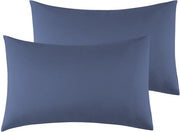 Set di coprifuoco 40x70cm da 2 - Microfibra Premium Super morbido coprifuoco - Coprifuoco 40x70cm - Blu scuro