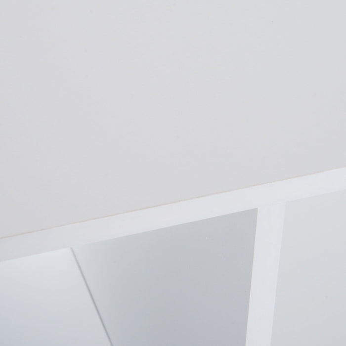 Libreria 3 Ripiani 91,5x29,5x61,5 in Legno  Bianco