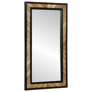 Specchio Nero e Marrone 90 x 2 x 50 cm Legno Massello di Acacia 374118