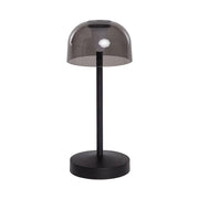 Lampada da tavolo da interno/esterno in metallo, nero