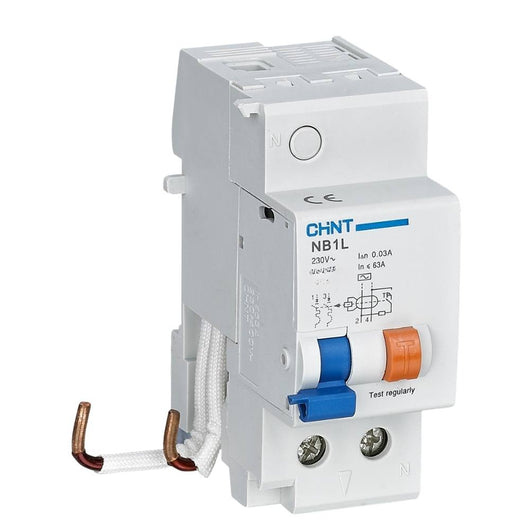 Blocco differenziale chint nb1l-63 2p 50 63 a 300 ma tipo ac