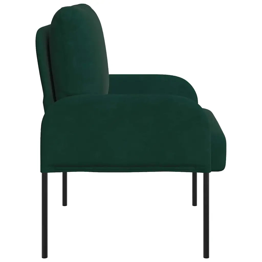 Divani con cuscino 55cm Verde Scuro Legno compensato