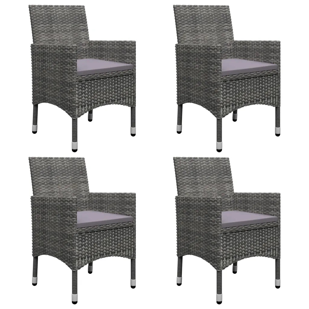 Set Mobili da Pranzo per Giardino 7 pz Grigio cod mxl 69294
