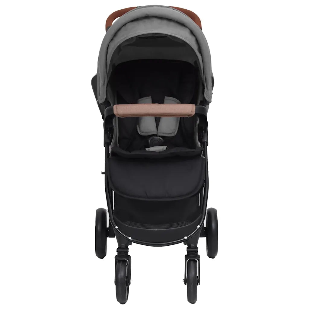 Passeggino 3 in 1 Grigio Chiaro in Acciaio 10377