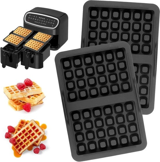 Siliconen wafelvorme compatibili con accessori Air Fryer - 2 pezzi - Riconciliazione per wafel belga