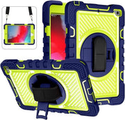 Casco di protezione per iPad Mini 4.5 - Supporto girevole 360 gradi - Cinturino da spalla - Verde