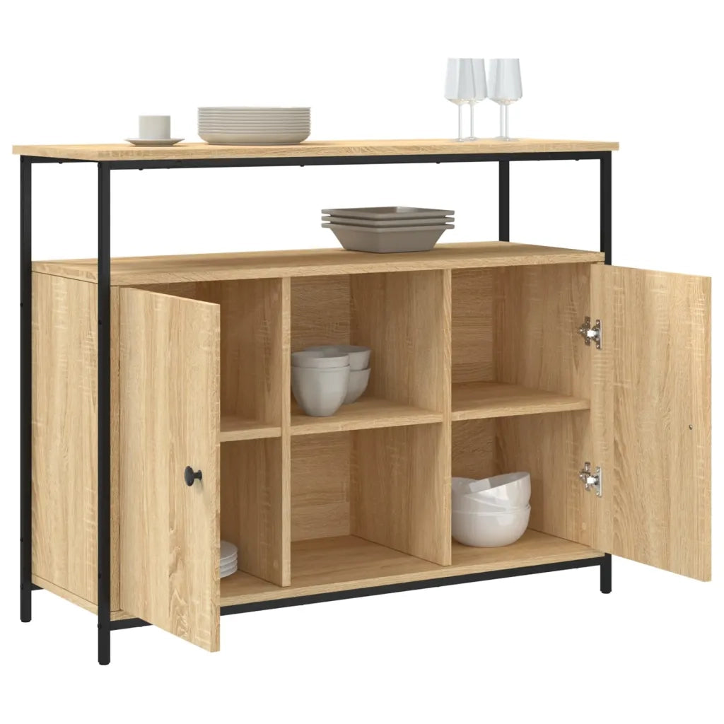 Credenza Rovere Sonoma 100x35x80 cm Legno ingegnerizzato 835500