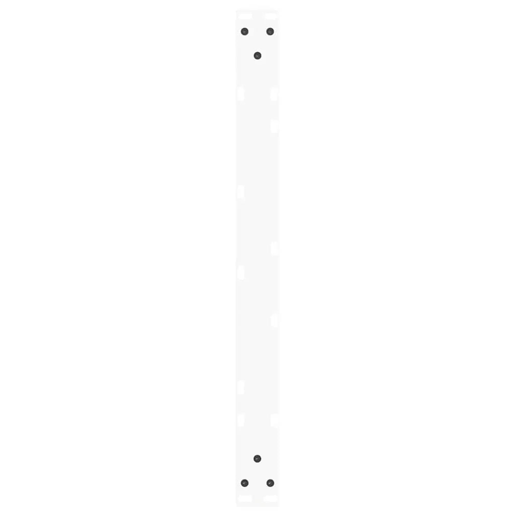 Set di 2 gambe per tavolino a V 70 x 30-31 cm con piedini regolabili design contemporaneo acciaio bianco 02_0056905